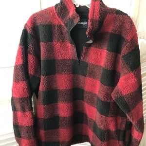 Wrangler plaid Sherpa